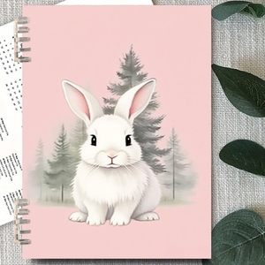 Woodland thỏ & cây thông xoắn ốc máy tính xách tay 120 trang Sanrio Bộ Quà Tặng Làm máy lập kế hoạch và Tạp Chí Chất kết dính máy tính xách tay - Product Image 3