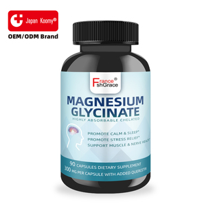 Fabricante de Suplementos de Glicinato de Magnesio al por Mayor, Vitamina para Dormir y Calmar, 90 Cápsulas de Glicinato de Magnesio - Product Image 1