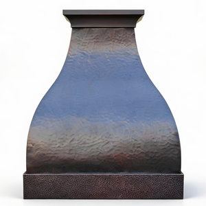 定制建筑钟形铜制抽油烟机，手工制作，壁挂式，适用于别墅和高端住宅厨房 - Product Image 2