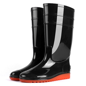 Botas de Lluvia Fengshun 505 Negras de Caña Alta, Impermeables, Resistentes al Aceite, con Suela de Goma Antideslizante, Botas de Seguridad para el Trabajo - Product Image 5
