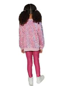 Gran oferta, Sudadera con capucha de lentejuelas rosas de manga larga con diseño de amor, estilo informal para fiestas de primavera y otoño de invierno para <span class=keywords><strong>chicas</strong></span> <span class=keywords><strong>adolescentes</strong></span> - Product Image 3