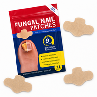 Patchs auto-adhésifs personnalisés en hydrogel non tissé pour le traitement antifongique des ongles, réparation des ongles abîmés et cassants