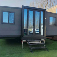 Maison conteneur extensible de 20 pieds, maison pliable portable pour projet d'hébergement