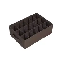 Boîte de rangement pliable rectangulaire à 18 compartiments, lavable, de type tiroir, pour sous-vêtements, soutiens-gorge, leggings et plus encore