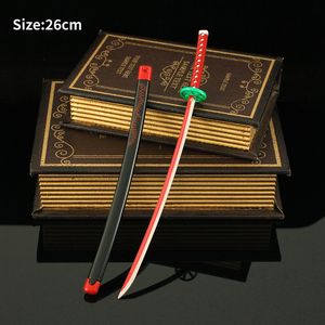 Anime Demon Slayer 26CM Metal Mini <span class=keywords><strong>Katana</strong></span> Espadas <span class=keywords><strong>Kimetsu</strong></span> <span class=keywords><strong>No</strong></span> <span class=keywords><strong>Yaiba</strong></span> Samurai Juguete Espada Metal Artesanía - Product Image 3