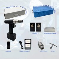Perceuse osseuse électrique médicale canulée, perceuse osseuse électrique orthopédique avec batterie au lithium, outils électriques