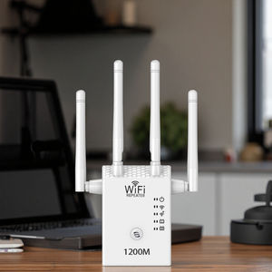 1200Mbps 双频千兆 WiFi 中继器和扩展器 2.4G 和 5G 长距离信号增强器，带 WPS 家庭使用功能 - Product Image 1