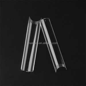 Puntas de Uñas Transparentes Sin Curva C para Uñas Acrílicas Profesionales, 3XL <span class=keywords><strong>Extra</strong></span> Largas, 12 Tamaños, Media Cobertura, Rectas, Cuadradas, Francesas - Product Image 5