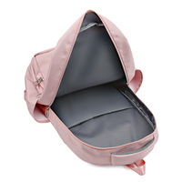 Nouveau sac à dos léger de grande capacité en tissu Oxford de style coréen avec harnais à coussin d'air ; Sac à dos uni pour étudiants