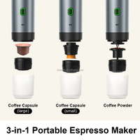 Longue durée de vie de la batterie automatique maison extérieure Capsules cafetière USB 12V type-c Portable goutte à goutte Machine à café 20Bar brassage à froid