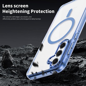 Custodia per telefono cellulare trasparente trasparente in TPU antiurto di lusso per <span class=keywords><strong>Samsung</strong></span> S24 S22 S23 <span class=keywords><strong>ultra</strong></span> A55 galaxy PC sottile - Product Image 6