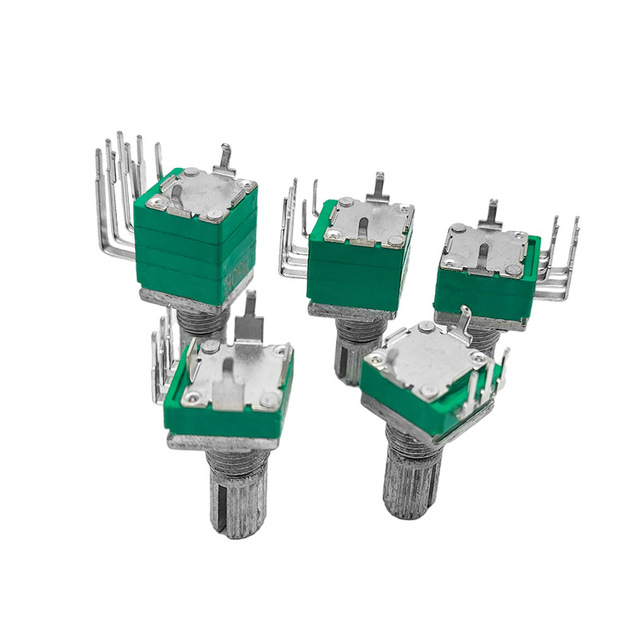 Potentiometer Double Vertical Bent Foot 6 2 with Bracket and Switch 8 Foot Volume