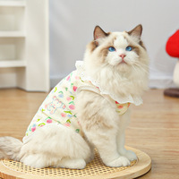 Vêtements pour animaux de compagnie en coton respirant pour l'été, design princesse, t-shirt pour chat et chien, confortable, doux, imprimé, accessoires pour animaux de compagnie