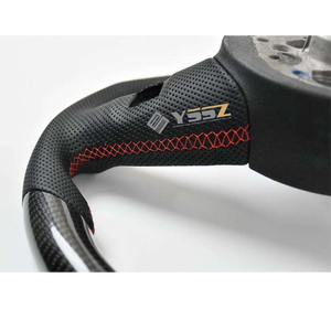 2017 Audi A3 S3 RS3 haut de gamme en Fiber de carbone perforé en cuir volant de voiture noir rétro <span class=keywords><strong>Vibe</strong></span> - Product Image 3