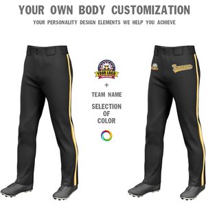 Pantalones de Béisbol Personalizados de Longitud Completa, Cintura Alta, Rayas Tejidas, Texto o Logotipo Personalizado, Talla Adulto, Transpirables, Deportivos, para Hombre - Product Image 3