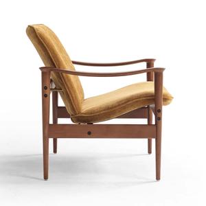 <span class=keywords><strong>Fauteuil</strong></span> simple en bois massif, rétro, unique, écologique, durable, en lin, pour la maison, l'appartement, la villa, l'hôtel, le café - Product Image 5