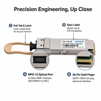 Module optique QSFP+ 40GBASE-SR4 QSFP-40G-SR4-S à branchement à chaud 850nm 150m MPO pour commutateur
