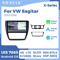 MEKEDE X10 X20 X30 X40 UIS7865 8+128G QLED AKM DSP CarPlay sans fil Android Auto pour VW Sagitar 2012-2016