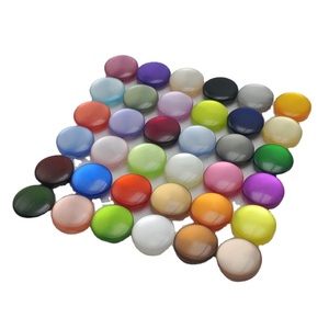 Boutons de <span class=keywords><strong>couture</strong></span> fantaisie nacrés pour cheongsam, boutons invisibles en résine pour vêtements, boutons en verre transparent pour manteau - Product Image 2