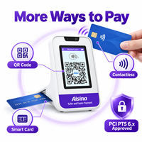 Aisino Q161 Pro Boîtier de paiement par code QR et NFC avec diffusion vocale, [4G/Wi-Fi] pour les magasins de détail