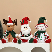 CI-270 Nouvelle Série Décoration de Noël, Poupée Gnome à Carreaux Verts, Chaussette de Noël, Boucle de Rideau, Housse de Coussin, Housse de Chaise