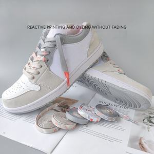 เชือกรองเท้าผ้าใบแฟชั่น สปอร์ต แคชชวล แบบแบน โพลีเอสเตอร์ 9 มม. พิมพ์ลายสีสันตามสั่ง ลายเฉพาะตัว คุณภาพสูง - Product Image 3