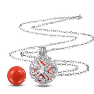 Collier pendentif <span class=keywords><strong>Bola</strong></span> pour femmes, carillon d'harmonie, appel d'ange, carillon de grossesse, chaîne - Product Image 2