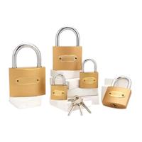 LCKLUX Serrure de porte en acier durable 32mm-63mm Laiton Couleur Fer Cadenas 3 Clés Étanche Déverrouillage Manière Haute Sécurité pour un Accès Sécurisé