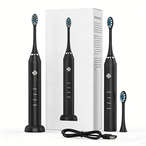 Brosse sonique intelligente pour adultes, aimantée, 40200 VPM, 4 modes personnalisés, étanche IPX7, autonomie de 30 <span class=keywords><strong>jours</strong></span>, alerte de <span class=keywords><strong>3</strong></span> mois, kit 2 têtes - Product Image 1