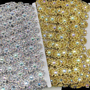 Prix d'usine – Garniture en strass œil de cheval de 2,7 cm pour la décoration de vêtements, accessoire de confection, dentelle à coudre pour tenues de spectacle - Product Image 5