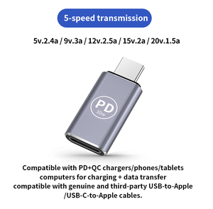 Brand New PD30W Fast Charger <strong>USB</strong>-C <strong>to</strong> 8-Pin <strong>Adapter</strong> AC/DC Output Laptop &amp; <strong>Camera</strong> Compatible Aluminum Alloy Mobile Phone Adaptor - Product Image 2