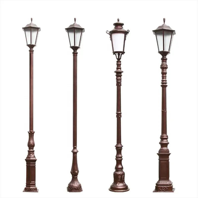 New design garden mini vintage modern cast iron pole lamp garden light outdoor light pole