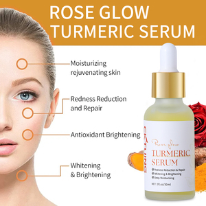 Suero Blanqueador con Vitamina C Orgánica y Oligopéptidos de Cúrcuma, Minimizador de Poros, Fórmula Vegana Antiarrugas para Rostro y Cuello - Product Image 6