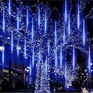 30cm/50cm/80cm Waterproof Tubes Meteor Lights Colorful Meteor Shower Led Lights For Christmas Wedding Trees Garden