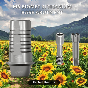 Base de titanio manual compatible con M6 Biomet 3i con biblioteca gratuita y certificación CE - Product Image 2