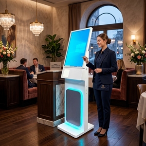 Terminal de commande et de paiement en libre-service WUXIN de haute qualité avec écran tactile 24''/27''/32'' pour restaurant, personnalisable avec logo du fabricant - Product Image 1