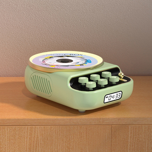 Cổ Điển Retro Xách Tay Mini Máy Nghe Nhạc CD Không Dây Loa Bt Thiết Kế Mới Nhà Theatre Điện Thoại Di Động 4000MAh Có Thể Sạc Lại Pin FM - Product Image 1