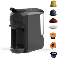 Machine à café automatique multi-capsules 4-en-1 compatible avec les capsules de petite taille, avec dosettes
