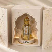 Flacon de parfum conique en verre de 15 ml, or hexagonal, avec applicateur à bille, rechargeable, pour huiles essentielles, idéal pour les voyages, cadeau, logo personnalisé gratuit