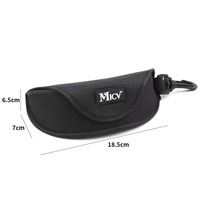 Bestpackaging Logo personnalisé Étui à lunettes Oxford avec crochet Étui à lunettes de soleil de sport en plein air avec mousqueton A41-R02