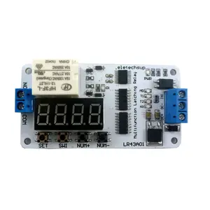 DC 12V Multi-function Magnetic Latching(keep) Impulse Relay Delay Time Switch Module for UPS Battery Motor LED IP Camera