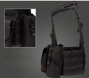 Gilet Tattico Mimetico QXMOVING per Caccia e Campeggio, in Oxford con Sistema MOLLE, Impermeabile con Cintura Ammortizzata, Unisex - Product Image 6