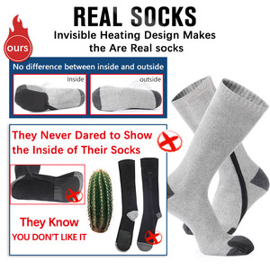 Meias de esqui 2022 v, de alimentação por bateria, para mulheres e homens, aquecedor de pé elétrico, 3.7 - Product Image 4