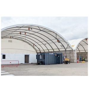Tente abri conteneur robuste en tissu PVC, vente en gros Chine, pour stockage de machines, charbon, céréales, équipement d'entrepôt, auvent et auvent de protection - Product Image 5