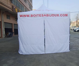 Carpa de Sombra Publicitaria Comercial Portátil Plegable de 3x3m, Blanca, con Impresión Personalizada Manual, <span class=keywords><strong>para</strong></span> Exposiciones y Negocios al Aire Libre - Product Image 1