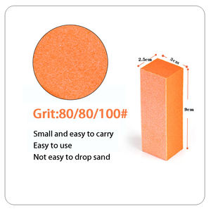 500個/ケース使い捨て3ウェイネイルバッファー80/80/100グリットマニキュア用 - Product Image 4