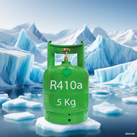 Gas Refrigerante R410a de Alta Pureza (99.9%), Suministro de Fábrica, para Aire Acondicionado Doméstico, Cilindro de 10 kg, Certificado CE, Estándar Europeo