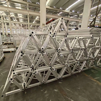 Estructura de Iluminación Portátil de Aleación de Aluminio con Certificación TUV CE, Tipo Truss Triangular, para Producción de Tours, Conciertos, Escenarios, Exposiciones y Eventos