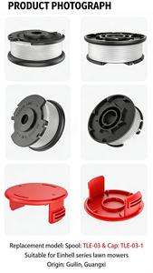 1pack Replacement Garden Robotic Lawn <b>Mower</b> Parts Trimmer Line Spool Cap Cover TLE-03-1 For Einhell GE-CT 18/28 Li 18/28 Li TC - Product Image 3