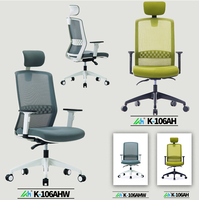 Chaise de bureau ergonomique avec dossier mi-haut en maille, pivotante, avec roulettes, pour un soutien lombaire confortable